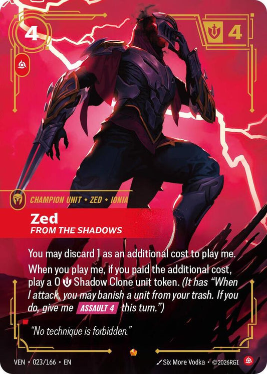 Zed - From the Shadows - 023/166 - Vendetta (VEN) - Foil