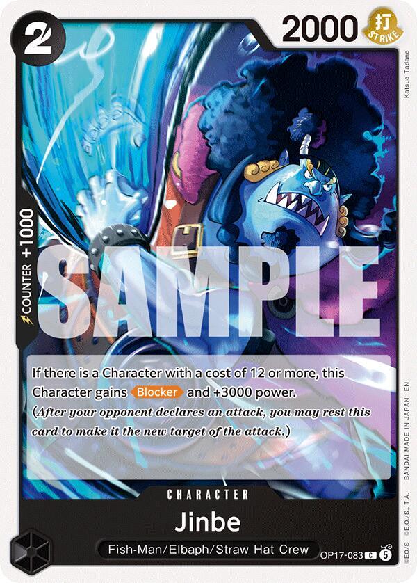 Jinbe (083) - OP17-083 - The World's Strongest Warriors (OP17) - Normal - One Piece TCG Card