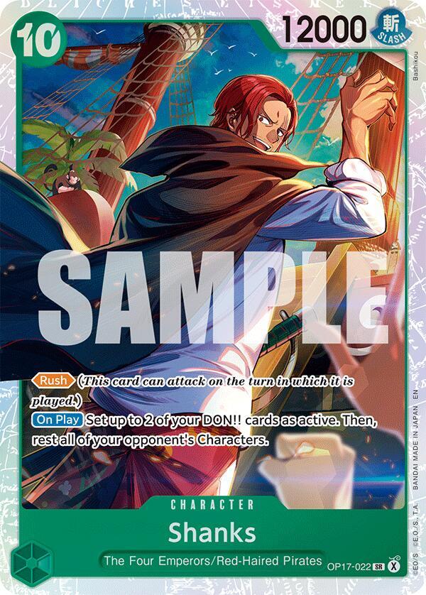 Shanks (022) - OP17-022 - The World's Strongest Warriors (OP17) - Foil - One Piece TCG Card