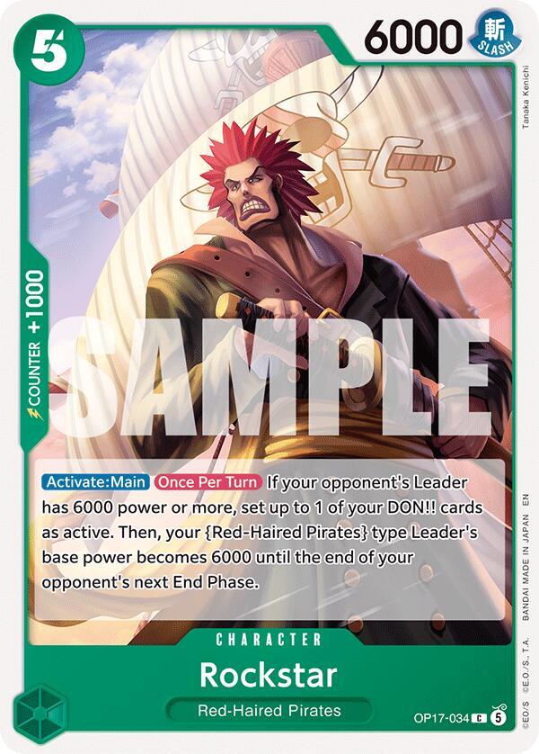 Rockstar - OP17-034 - The World's Strongest Warriors (OP17) - Normal - One Piece TCG Card