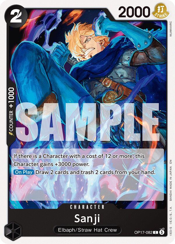 Sanji - OP17-082 - The World's Strongest Warriors (OP17) - Normal - One Piece TCG Card