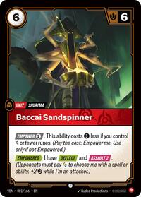 Baccai Sandspinner - 001/166 - Vendetta (VEN) - Normal