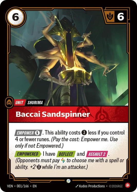 Baccai Sandspinner - 001/166 - Vendetta (VEN) - Normal