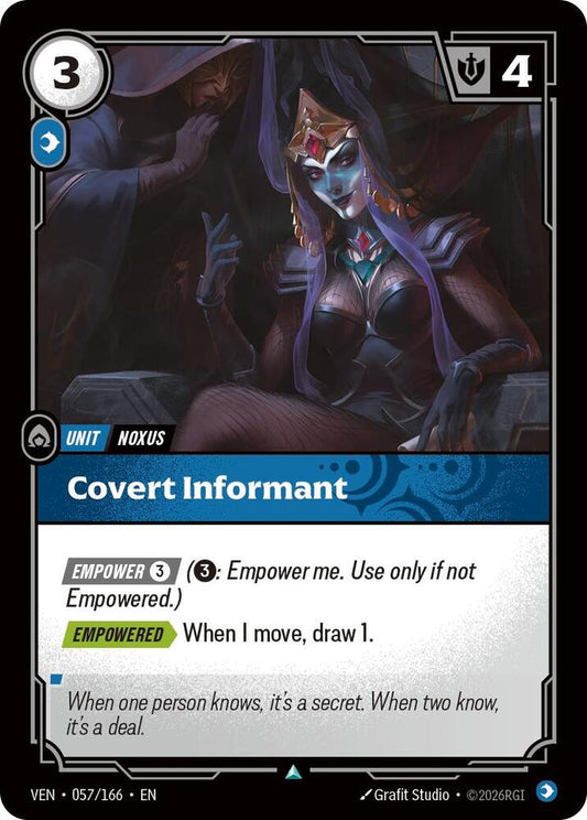 Covert Informant - 057/166 - Vendetta (VEN) - Foil - Riftbound TCG Card