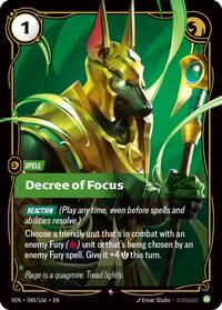 Decree of Focus - 040/166 - Vendetta (VEN) - Foil