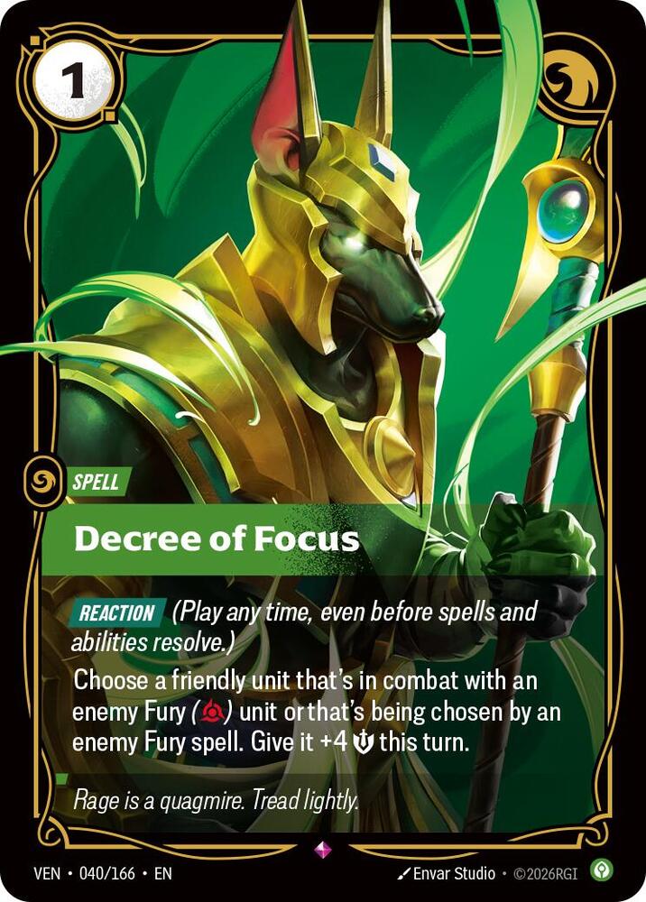 Decree of Focus - 040/166 - Vendetta (VEN) - Foil