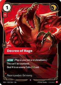 Decree of Rage - 015/166 - Vendetta (VEN) - Foil