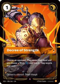 Decree of Strength - 085/166 - Vendetta (VEN) - Foil