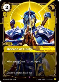 Decree of Unity - 131/166 - Vendetta (VEN) - Foil
