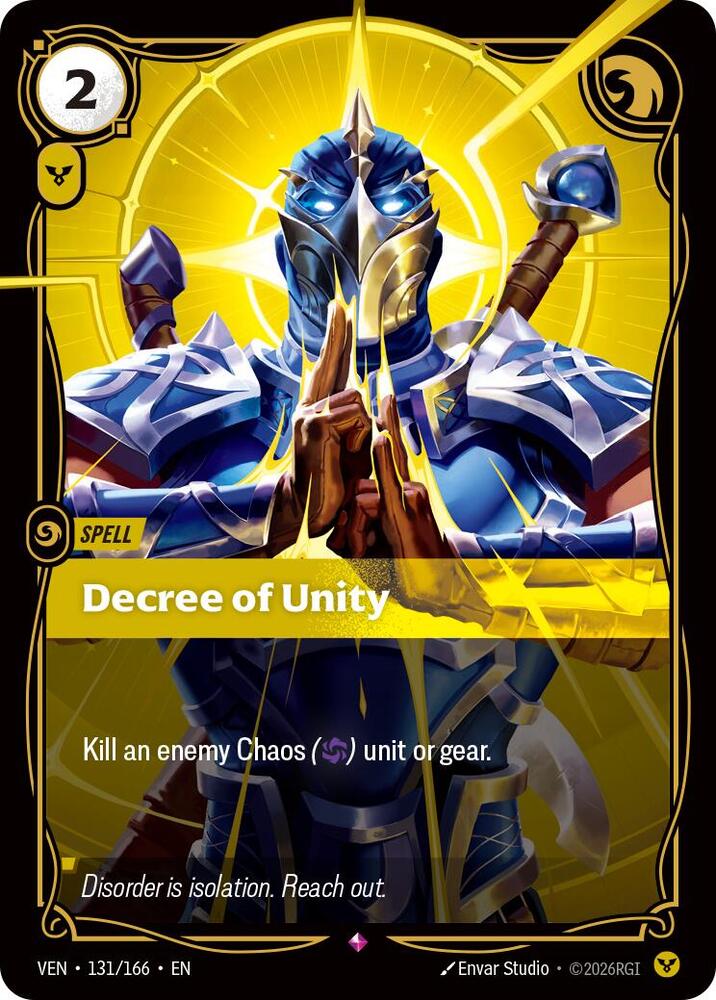 Decree of Unity - 131/166 - Vendetta (VEN) - Foil