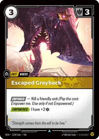 Escaped Grayback - 124/166 - Vendetta (VEN) - Normal