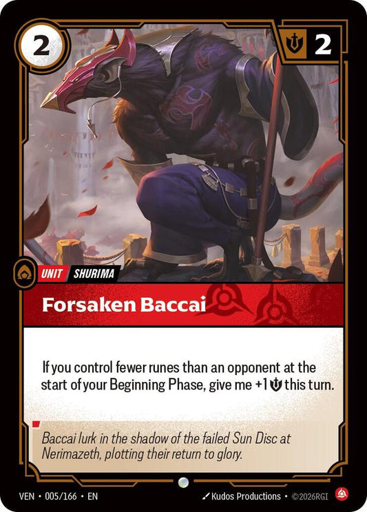 Forsaken Baccai - 005/166 - Vendetta (VEN) - Foil