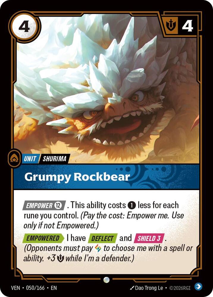 Grumpy Rockbear - 050/166 - Vendetta (VEN) - Foil