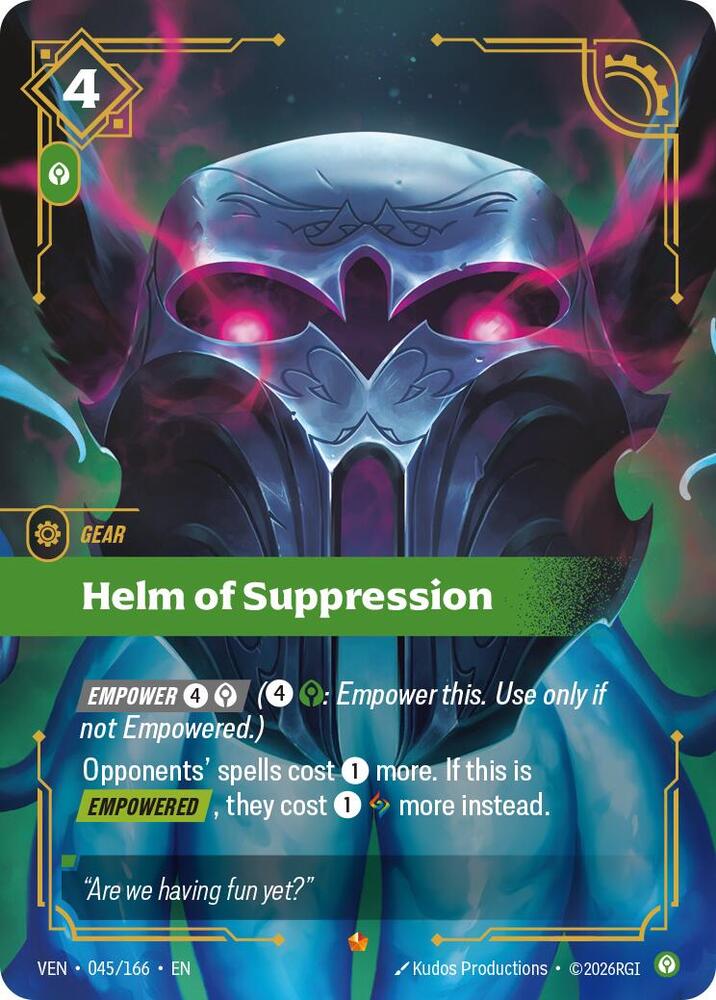 Helm of Suppression - 045/166 - Vendetta (VEN) - Foil