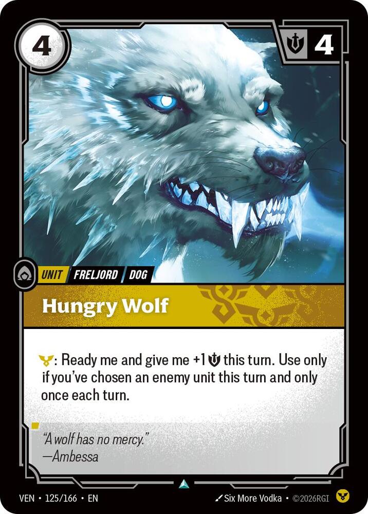 Hungry Wolf - 125/166 - Vendetta (VEN) - Foil
