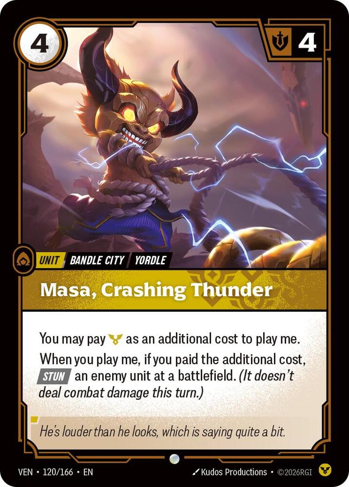 Masa, Crashing Thunder - 120/166 - Vendetta (VEN) - Foil