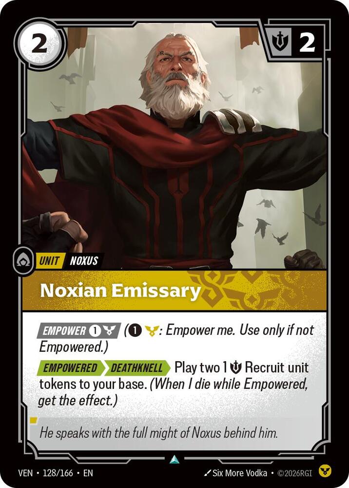 Noxian Emissary - 128/166 - Vendetta (VEN) - Foil