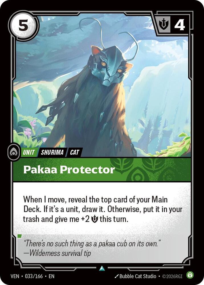 Pakaa Protector - 033/166 - Vendetta (VEN) - Foil - Riftbound TCG Card