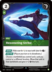Resonating Strike - 034/166 - Vendetta (VEN) - Normal