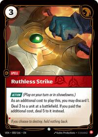 Ruthless Strike - 008/166 - Vendetta (VEN) - Normal