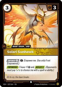 Solari Sunhawk - 122/166 - Vendetta (VEN) - Normal