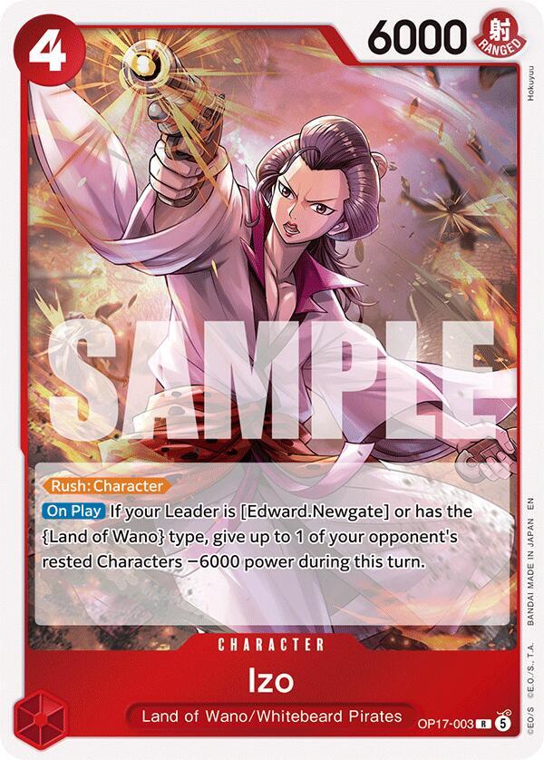 Izo - OP17-003 - The World's Strongest Warriors (OP17) - Foil - One Piece TCG Card