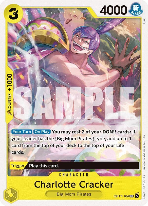 Charlotte Cracker - OP17-104 - The World's Strongest Warriors (OP17) - Normal - One Piece TCG Card