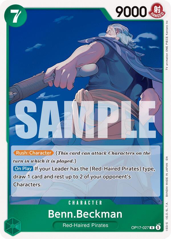 Benn.Beckman - OP17-027 - The World's Strongest Warriors (OP17) - Foil - One Piece TCG Card
