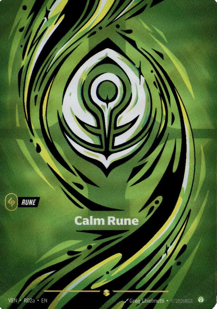 Calm Rune (R02a) - R02a - Vendetta (VEN) - Foil