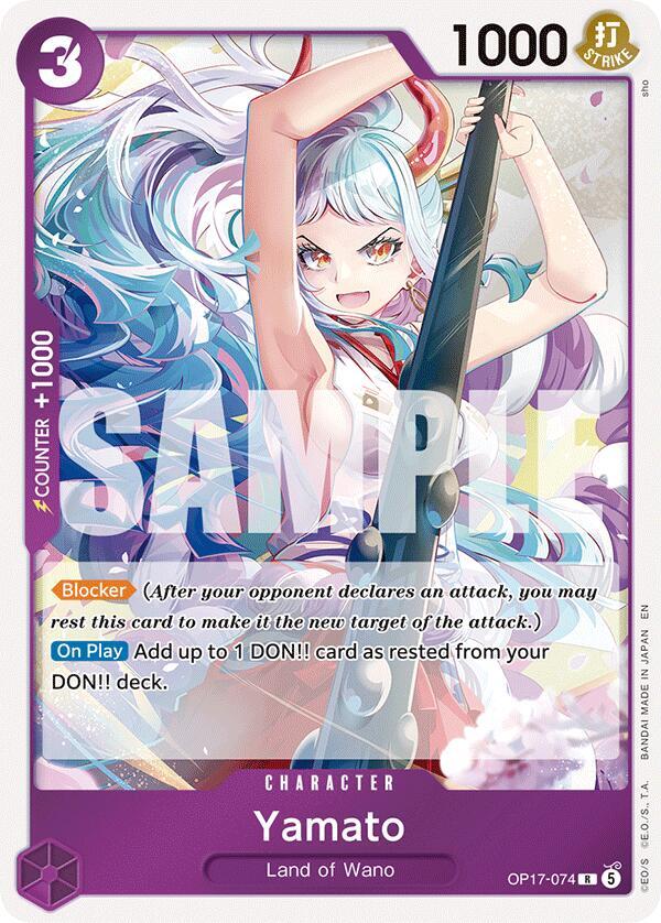 Yamato - OP17-074 - The World's Strongest Warriors (OP17) - Foil - One Piece TCG Card