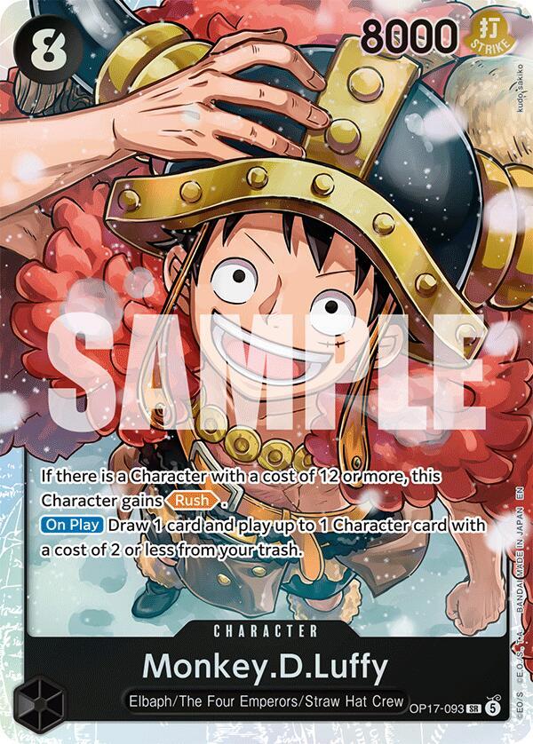 Monkey.D.Luffy (093) - OP17-093 - The World's Strongest Warriors (OP17) - Foil - One Piece TCG Card