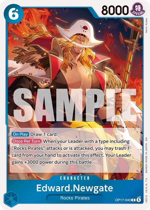 Edward.Newgate (040) - OP17-040 - The World's Strongest Warriors (OP17) - Foil - One Piece TCG Card
