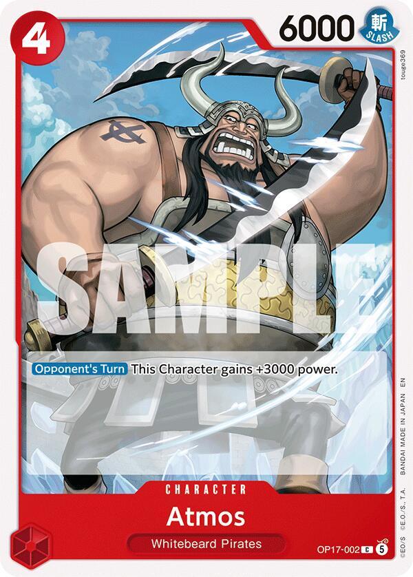 Atmos - OP17-002 - The World's Strongest Warriors (OP17) - Normal - One Piece TCG Card
