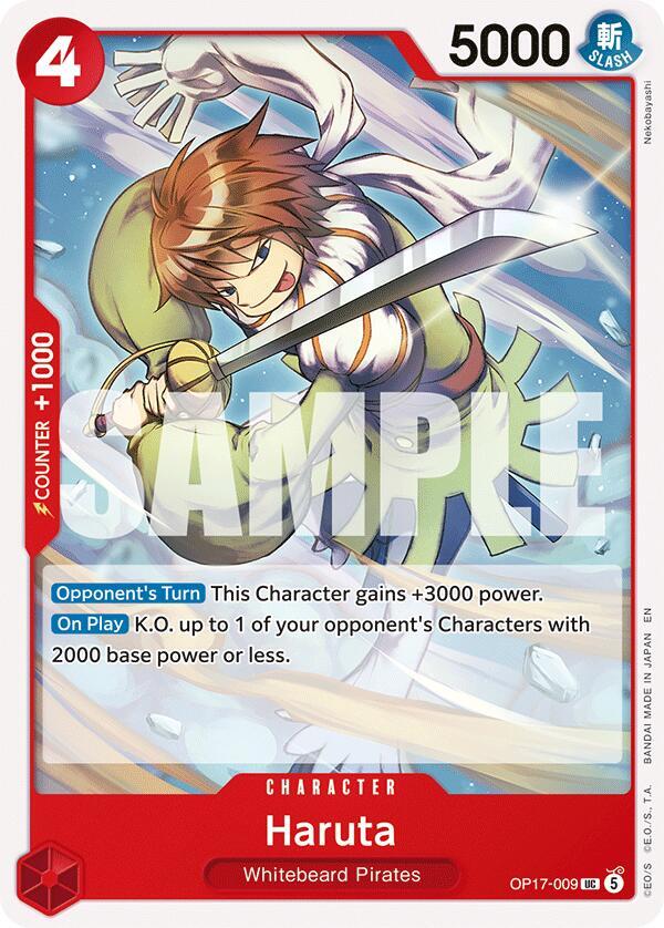 Haruta - OP17-009 - The World's Strongest Warriors (OP17) - Normal - One Piece TCG Card