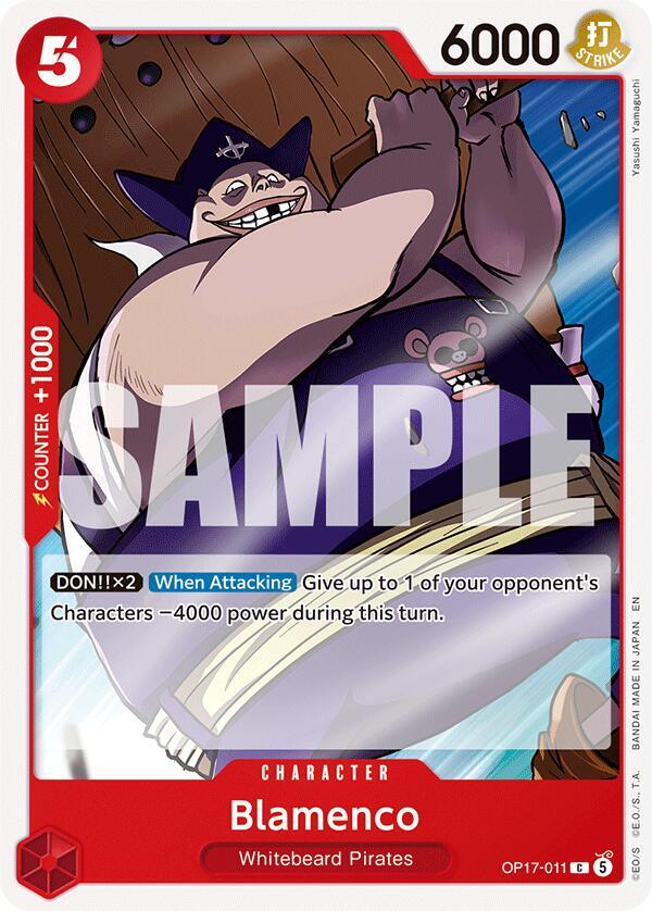 Blamenco - OP17-011 - The World's Strongest Warriors (OP17) - Normal - One Piece TCG Card
