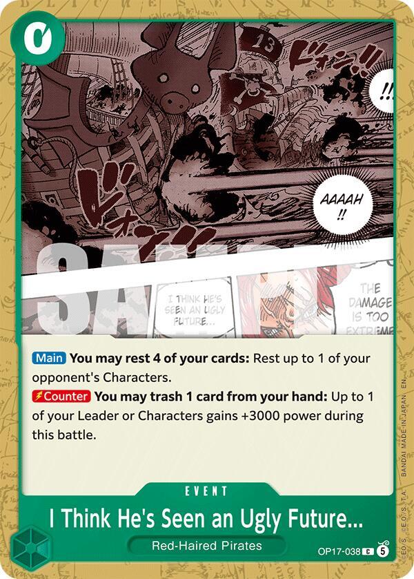I Think He's Seen an Ugly Future... - OP17-038 - The World's Strongest Warriors (OP17) - Normal - One Piece TCG Card