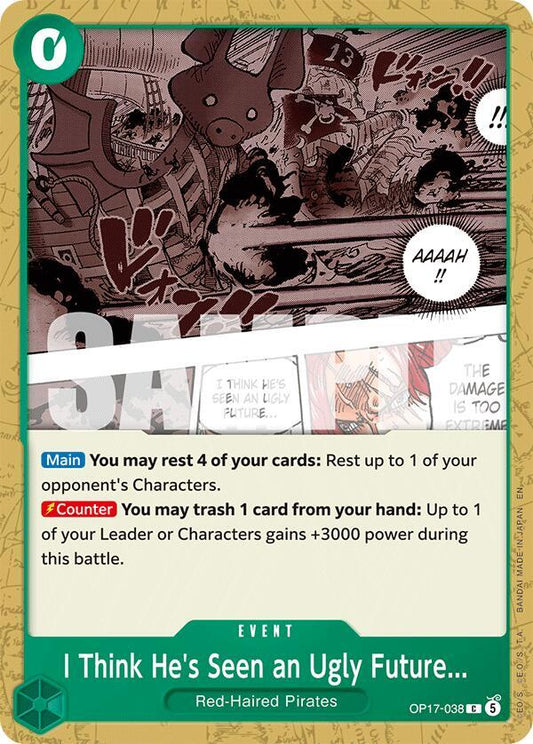 I Think He's Seen an Ugly Future... - OP17-038 - The World's Strongest Warriors (OP17) - Normal - One Piece TCG Card