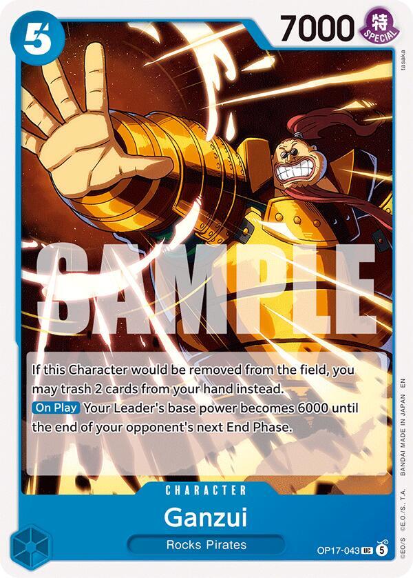 Ganzui - OP17-043 - The World's Strongest Warriors (OP17) - Normal - One Piece TCG Card