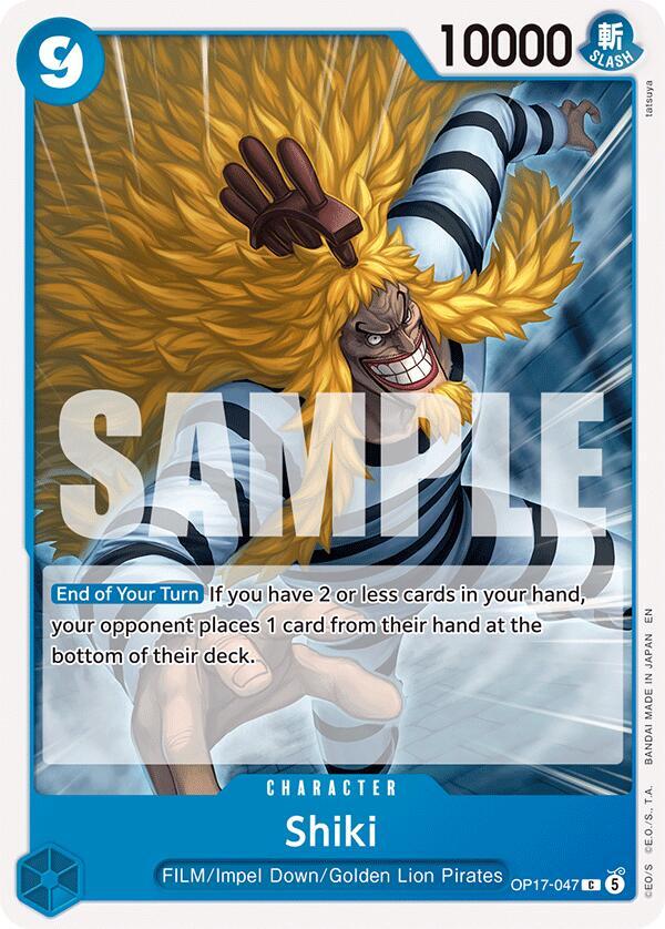 Shiki (047) - OP17-047 - The World's Strongest Warriors (OP17) - Normal - One Piece TCG Card