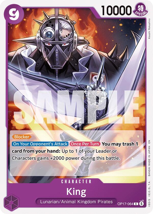 King - OP17-064 - The World's Strongest Warriors (OP17) - Normal - One Piece TCG Card
