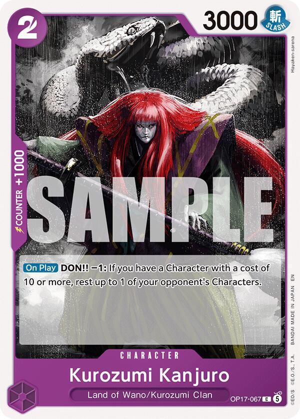 Kurozumi Kanjuro - OP17-067 - The World's Strongest Warriors (OP17) - Normal - One Piece TCG Card