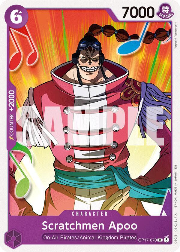 Scratchmen Apoo - OP17-070 - The World's Strongest Warriors (OP17) - Normal - One Piece TCG Card