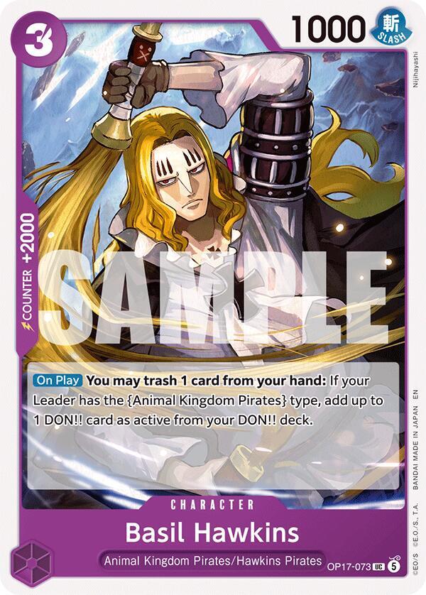 Basil Hawkins - OP17-073 - The World's Strongest Warriors (OP17) - Normal - One Piece TCG Card