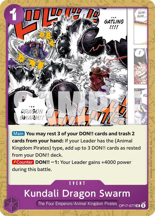 Kundali Dragon Swarm - OP17-077 - The World's Strongest Warriors (OP17) - Normal - One Piece TCG Card