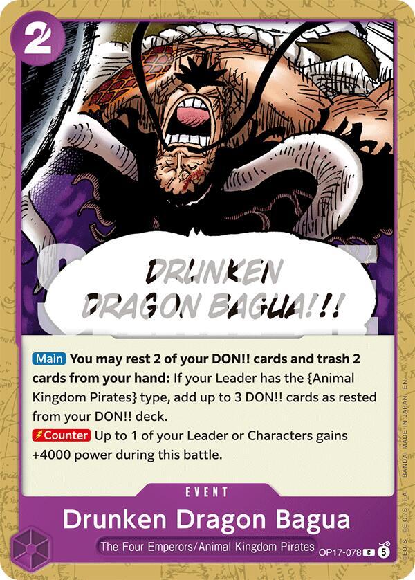 Drunken Dragon Bagua - OP17-078 - The World's Strongest Warriors (OP17) - Normal - One Piece TCG Card