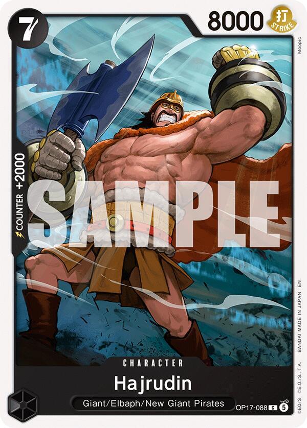 Hajrudin - OP17-088 - The World's Strongest Warriors (OP17) - Normal - One Piece TCG Card