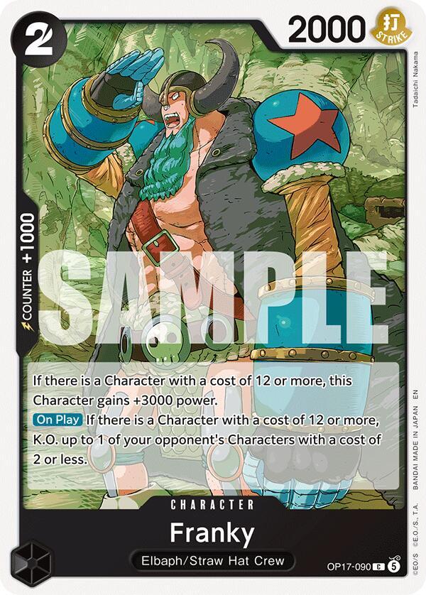 Franky - OP17-090 - The World's Strongest Warriors (OP17) - Normal - One Piece TCG Card