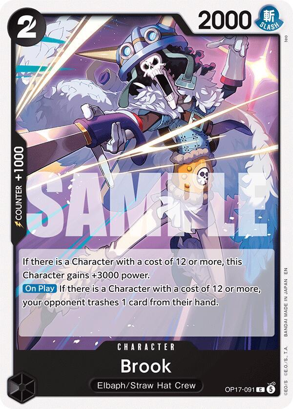 Brook - OP17-091 - The World's Strongest Warriors (OP17) - Normal - One Piece TCG Card