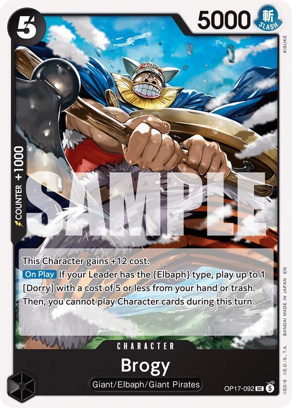 Brogy - OP17-092 - The World's Strongest Warriors (OP17) - Normal - One Piece TCG Card