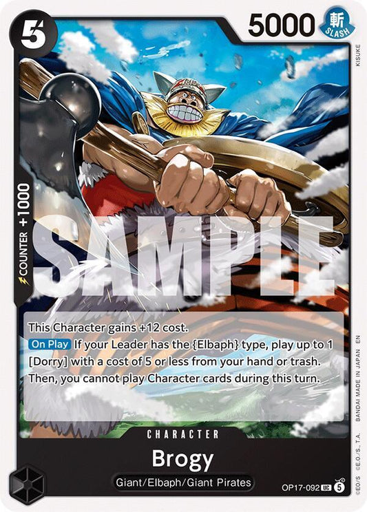 Brogy - OP17-092 - The World's Strongest Warriors (OP17) - Normal - One Piece TCG Card